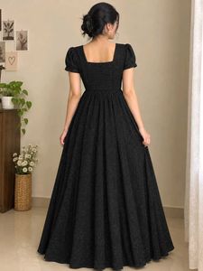 Elegant Black Sparkle Maxi Dress