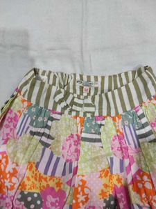 Boho Patchwork Tiered Skirt