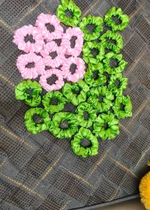 Handmade Satin Scrunchies - Set of 25