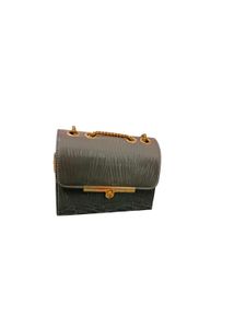 Chic Grey Chain Crossbody Bag