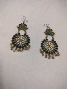 Exquisite Black Stone Dangle Earrings
