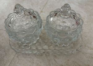 🆕2 pc High Quality Glassware Bowls Set