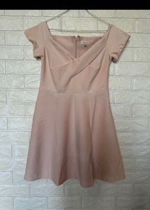 Blush Pink Off-the-Shoulder Dress