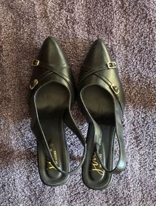 black slingback heels