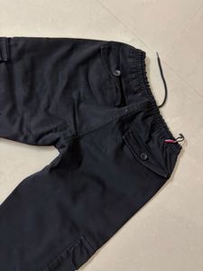 Premium Black Cargo Joggers with Pockets