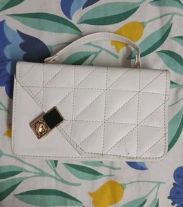 white handbag