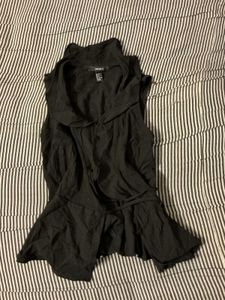 Forever 21 Black Vest Top