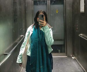 Denim Jacket Mint Green