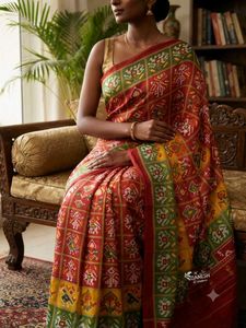 new Vibrant Patola Silk Saree free blouse fees
