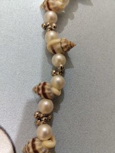 Shell &amp; Pearl Bracelet