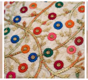 Embroidered Heart-Shaped Handbag