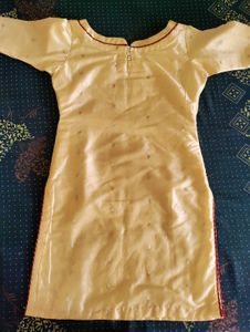 Cream Kurta Set with Sharara Pants totally new one
