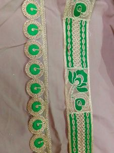 Green & Gold Decorative Lace