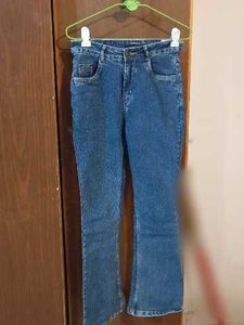 Classic Blue low waist Flare Jeans