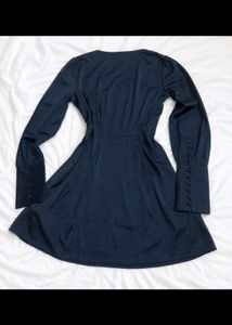 blue cute short dress