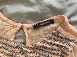 Peachy Pink Smocked Top Dress