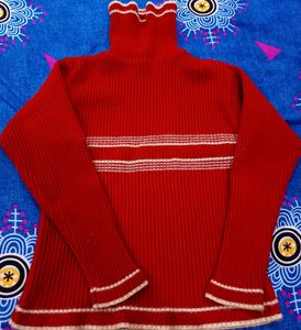 Red Turtleneck Sweater