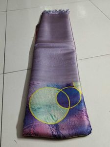 Purple Printed softy saree..