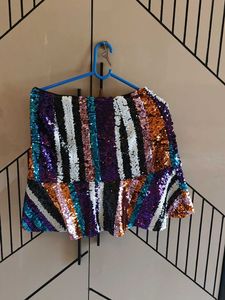 Sequin Mini Skirt