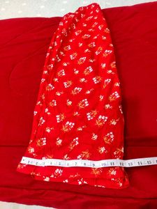 Red Floral Print Palazzos New without tag ✨