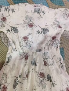 Floral Print Short Sleeve Dress
