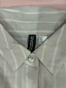 Striped Button-Up Shirt