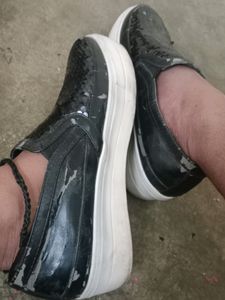 Black Shining Casual Shoes (40)