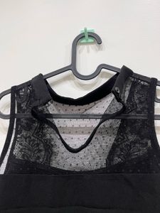 Chic Black Lace Crop Top - Nuon by Westside