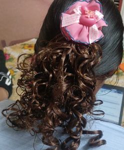 bun with hair pin