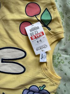 Cute Miffy Fruit Print T-Shirt