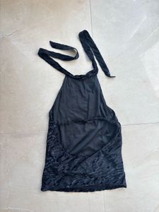 Black Animal Print Mini Dress