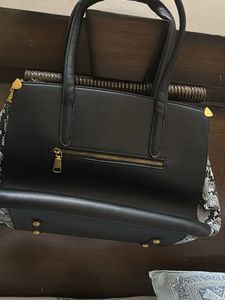 Coach Black Leather Tote Bag