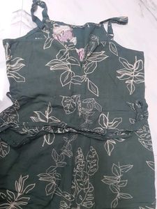 MAX Women Printed Pinafore Strap jumpsuit