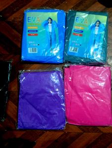 Fashionable EVA Raincoats - Pack of 4