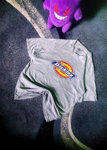 🇺🇲Dickies vintage big logo grey tee Size M📈