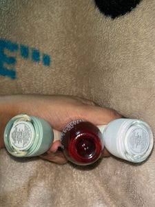 new nykaa&amp;h&amp;m cherry red white and pastel green