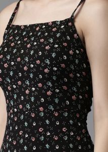Floral Print Mini Slip Dress