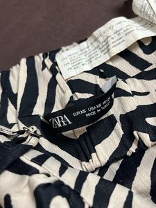 ZARA Stylish Zebra Print Crop Top