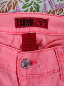 Peach Colored Narrow Bottom Pants