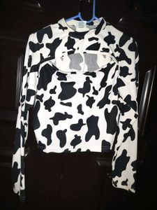 Cow Print Co-ord Set For Girls