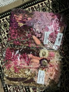 Dried Mixed Flower Pack for resin art or candles.