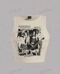 Anime Graphic Crop Top