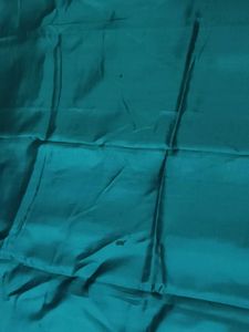 Elegant Blue &amp; Teal Embroidered Silk Saree