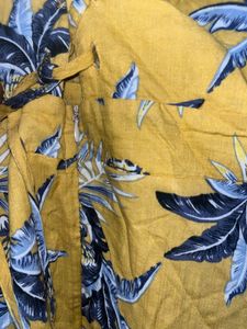 Tropical Pineapple Print Yellow Sundress – Bust 32