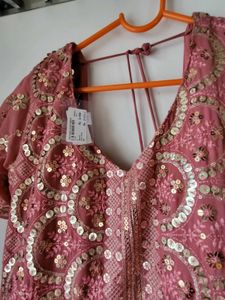 Stunning Embellished long gown with dupatta