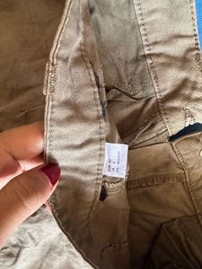 Olive Green Cargo Skirt