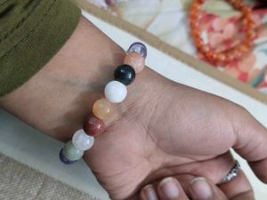 Multi Gemstone Crystal Unisex Bracelet
