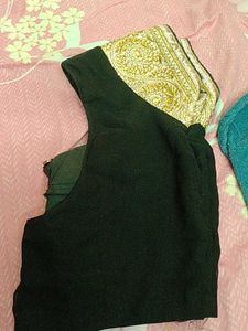 Elegant Black Blouse with Embellished Neckline
