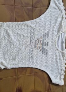 Embellished White Top