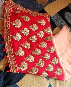 Diwali Offer  🪔 Elegant Peach Saree